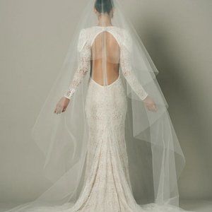 New Ofrenda Studio Venus Veil 118" with Blusher Ivory